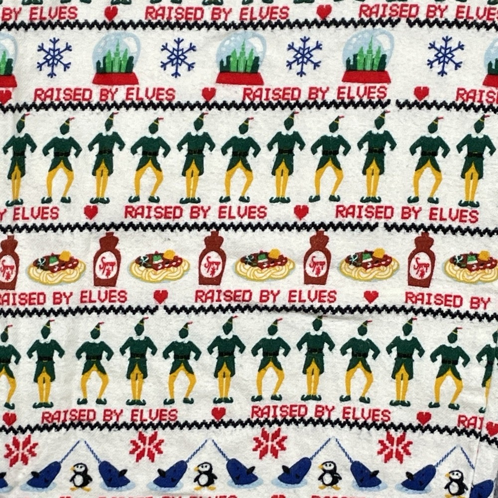 Hanna Andersson Mens Buddy Raised by Elves Flannel Pajama Pants Size S Christmas - Picture 4 of 8